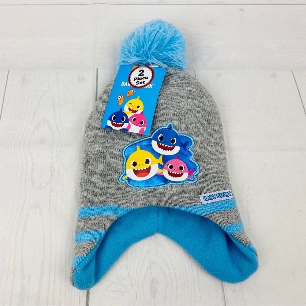 BabyShark | Toddlers Hat/ gloves set